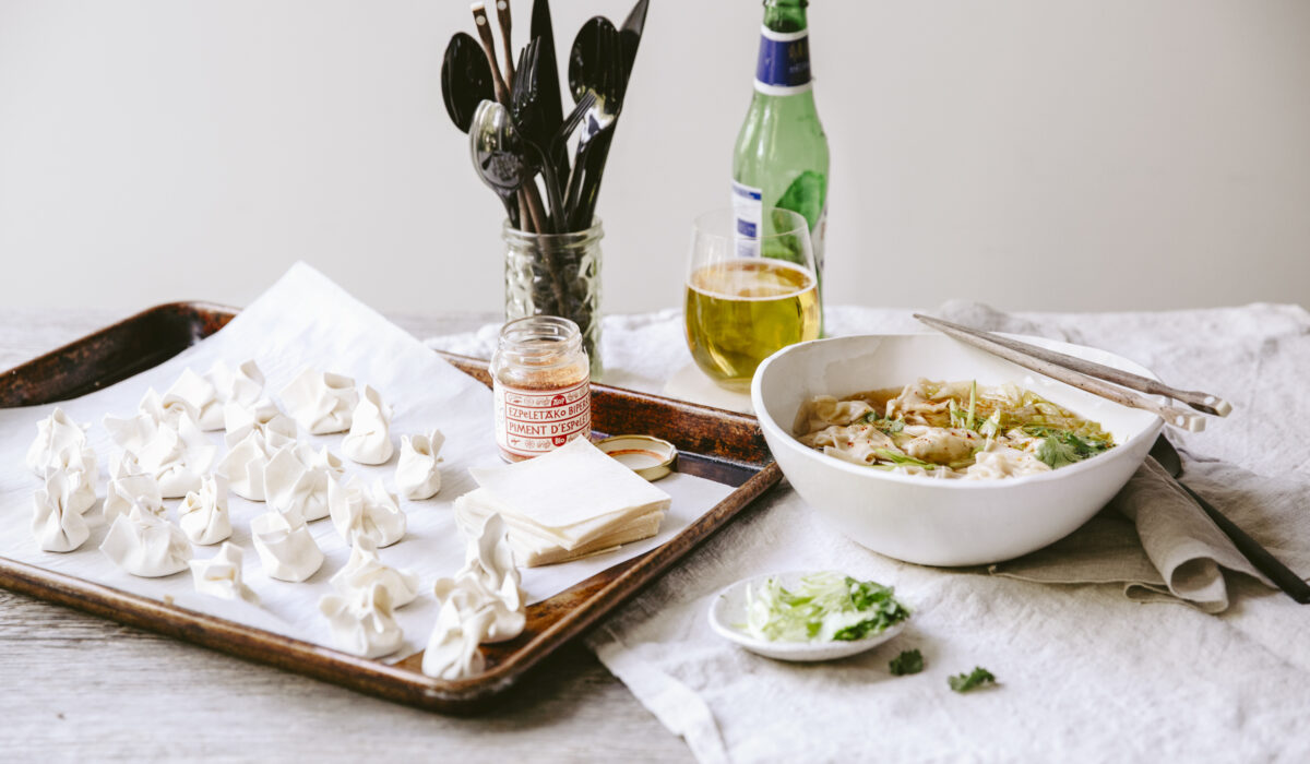 soupe wonton aux crevettes